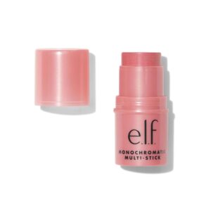 e.l.f. Monochromatic Multi Stick, Luxuriously Creamy & Blendable Color, For Eyes, Lips & Cheeks, Dazzling Peony, 0.17 Oz